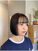ミニボブ×インナーカラー