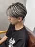【メンズ限定】カット+ホワイトメッシュキャップハイライト　￥20000