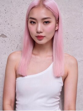 ドロシー(dorothy) ベビーピンク　ワンレングス