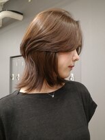 ジアン テラス(GIEN TERRASSE)&nbsp;レイヤーボブレイヤーカットブラウンカラー/岸本 理希