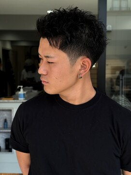 スウェル 柏店(Swell) #MEN’S HAIR#サーフカール#刈り上げセンターパート#フェード