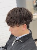 シャドウパーマメンズパーマニュアンスメンズマッシュルーズ