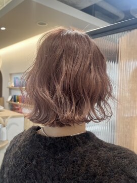 シア 綾瀬店(SHEER) ブリーチのピンクベージュカラー