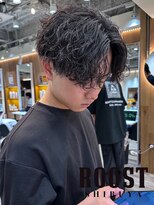 ルースト 渋谷店(ROOST)&nbsp;MEN’S HAIR/波巻きツイストスパイラル/リバースセンターパート