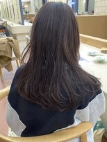 パークレーン アイス イヴェン(park lane ICI yeven) ブリーチなしロングレイヤーボブダブルカラー春カラーグレージュ