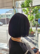 レジェ(LEGE) 切りっぱなしボブ×地毛風カラー【透明感カラー/ボブ】
