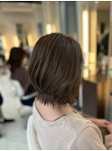 盛岡【白髪ぼかしハイライトグレージュ】白髪をデザインに◎