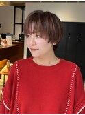 マッシュショート スモークピンク