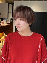 グレイン キャンバス 川崎(grain canvas.) マッシュショート スモークピンク