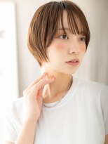 カバーヘア ブリス 川口(COVER HAIR bliss)&nbsp;ミルクブラウンブリーチなしナチュラルショート20代30代X川口