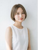 ブロック(BLOCK)&nbsp;透明感×オリーブグレージュの抜け感ミニボブ
