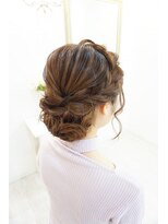 ヘアアンドメイクジップ恵比寿 (Hair＆Make ZIP)&nbsp;ツヤ編み込みアップ　ヘアセット