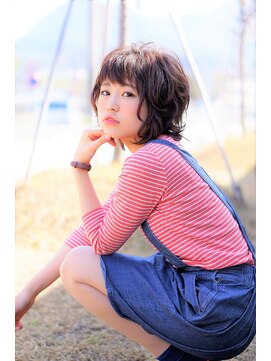 ヘアーサロン エクラ(HAIR SALON eclat) 【抜け感】ひし形ゆるふわショートボブ