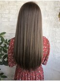 20代30代オススメ髪質改善カラーで美髪効果ＵＰアッシュ系カラー
