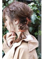 ヘアサロンエム 渋谷店(HAIR SALON M)&nbsp;外ハネボブ　アッシュブラウン　ネオウルフ　デザインカラー