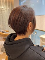 ロンド ストラーダ 心斎橋(Lond strada)&nbsp;ショート×ハイライト白髪ぼかし×シルキーベージュ[心斎橋]