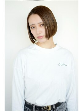 トータルビューティーハウス フラップ ミチ 野田店(total beauty house flap MICHI) 【flap MICHI島田和也】ぱつっとボブ