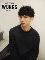 ワークス ヘアデザイン(WORKS HAIR DESIGN) メンズショートカーリーパーマヘア