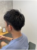 メンズツーブロックショート