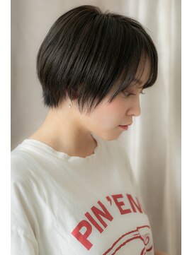 カバーヘア ブリス 北浦和(COVER HAIR bliss) 黒髪ダークアッシュ艶感小顔矯正立体カットZ北浦和10代20代30代