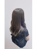ヘアープロデュース ラピセット 松山(Lapset)&nbsp;20代30代大人かわいいモカグレージュナチュラルロングヘアー美肌