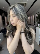 地毛残し　ハイライト　コントラスト強め　30代