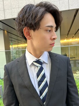 ロンドガルマン 名古屋(Lond GULLMAN) 【Lond GULLMAN江村】スーツとパーマで爽やか新社会人style