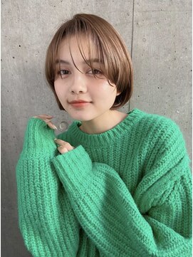 マルツ 銀座(maltu) セシルカット大人かわいい美髪ネビージュマグネットカラー艶髪