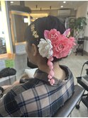 【ヘアセット】ツインお団子