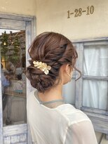 エイミーバイアフロート(amie by afloat) アップヘアアレンジ*