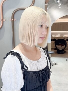 ロンド ブランシュ 錦糸町北口(Lond blanche) 黒髪ボブルフネビージュ小顔ワンレン