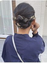 美容室 アイディー i-dee シニヨンアレンジ