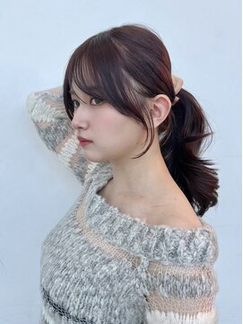 ロンドイディールバンダイ 新潟万代(Lond ideal) 結んでもかわいい顔周り×ラベンダーカラー