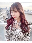 インナーカラー/イヤリングカラー/ダブルカラー/韓国ヘア 