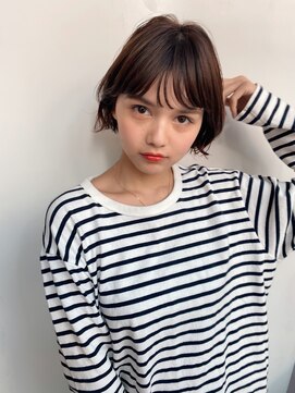 ガーデントウキョウ(GARDEN Tokyo) ショートボブ/イメチェン/美髪/ワイドバング/ブラウン