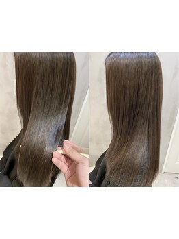 柔らかい手触りとナチュラルなまとまりのあるストレートが人気！【札幌/髪質改善/学割U24】