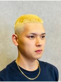 メンズフェードカットベリーショートゴールド