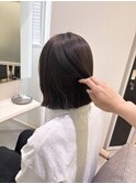 ぱつっと切りっぱなしボブ♪