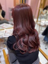 フィッシュ(fish)&nbsp;ブリーチなしダブルカラーでつくる °＊berry pink color＊°