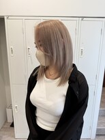 モク 立川(moc)&nbsp;韓国風レイヤーカットブリーチダブルカラー前髪