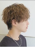 シャドウパーマ波巻きパーマ