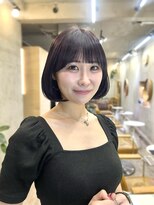 ソルトウォーター(SALT WATER)&nbsp;ラベンダーグレー/葡萄カラー/タンバルモリ/ボブ/恵比寿/代官山