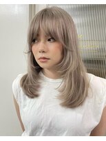 ハーパーズ 渋谷(harpers)&nbsp;ミルクティーブロンドマッシュレイヤーカット