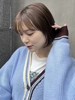 オアシス 表参道(OASIS) 透け感顔まわり似合わせ韓国くびれレイヤー切りっぱなしボブ