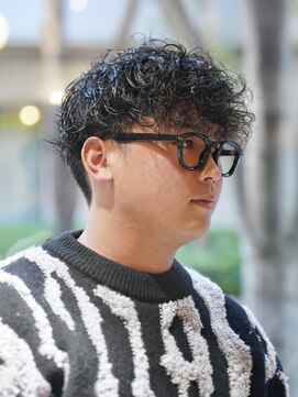 メリケンバーバーショップ コウベ(MERICAN BARBERSHOP KOBE) メンズカット波巻きプードルパーマ