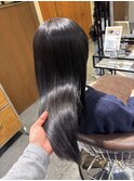 オリーブグレー　グレージュ　オリーブアッシュ　暗髪