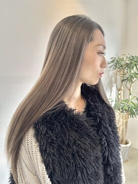 ロテ(LOTE.) 着物ヘア/大人ガーリー/ダークアッシュ/似合わせカット/一宮