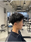 清潔感抜群!!テーパーフェードアップバング