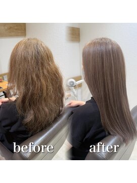 ステラバイケンジ 藤沢(STELLA by KENJE) 白髪ぼかし細めハイライト30代40代50代グレージュ