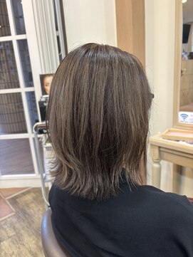 アルターリール(aL ter Rire) 着物ヘア/ダークアッシュ/ミディアムレイヤー カット/鎌取